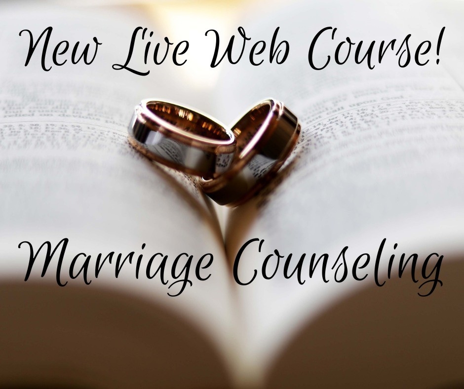 Registration is open for our next live web course, Marriage Counseling by Dr. Ray Self, beginning Tuesday, June 18th, at 8:00 p.m. EST, 7:00 p.m.CST. This course will last one hour and continue weekly for six weeks. Be sure to mark your calendar. In this course, you will receive training on counseling the various crucial issues for married couples. We will explore what makes a Godly marriage, what causes marriages to fail, and how to counsel troubled and abusive relationships. Sadly, statistics show that over 50%25 of Christians have experienced divorce; however, we know that God is our redeemer and there is life after divorce. However, Holy Spirit-led biblical marriage counseling can reduce this statistic significantly. This course will be taught from a Biblical and practical perspective and tackle many challenging issues.Visit the web course calendar page to register.